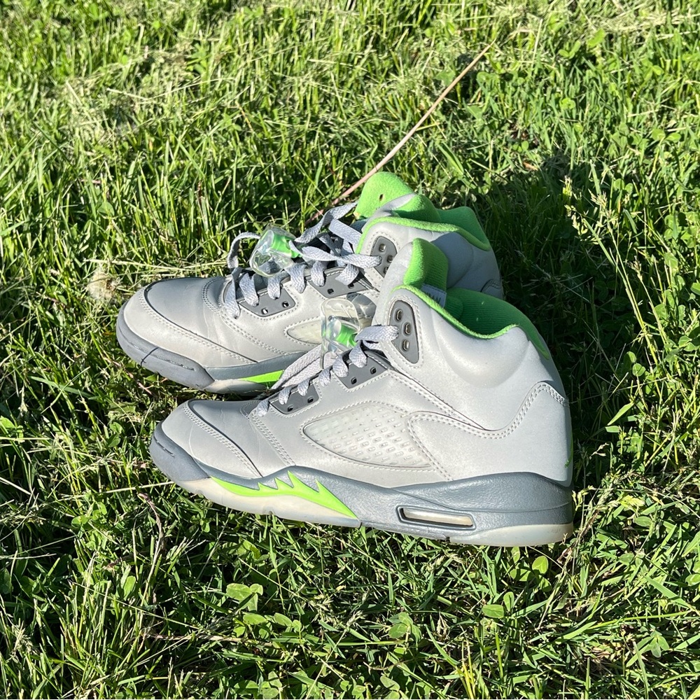 Kids Jordan’s Greenbean  Retro 5’s